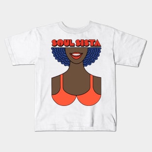 Soul Sista / Retro Soul Music Fan Design Kids T-Shirt